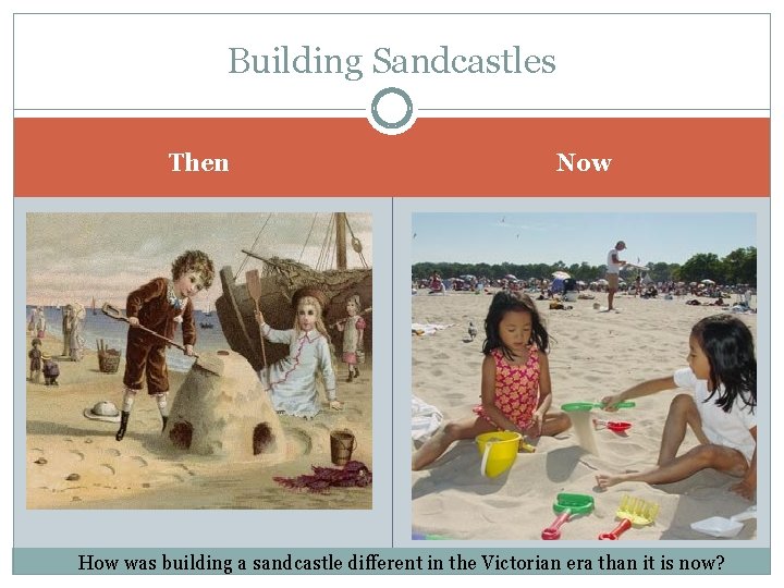 Building Sandcastles Then Now How was building a sandcastle different in the Victorian era Building Sandcastles Then Now How was building a sandcastle different in the Victorian era