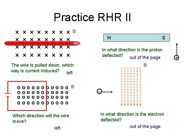 Practice RHR II X X X X B N X X X X In