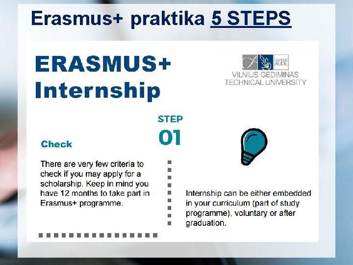 Erasmus+ praktika 5 STEPS 