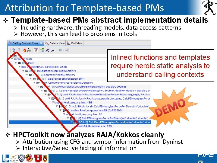 Attribution for Template-based PMs v Template-based PMs abstract implementation details Ø Ø Including hardware,