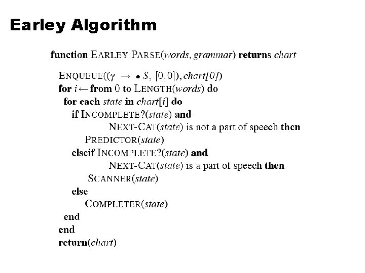 Earley Algorithm 