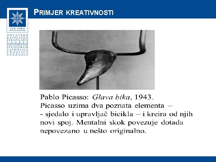 PRIMJER KREATIVNOSTI 