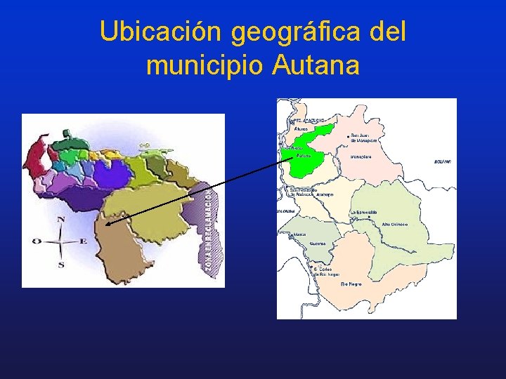 Ubicación geográfica del municipio Autana 