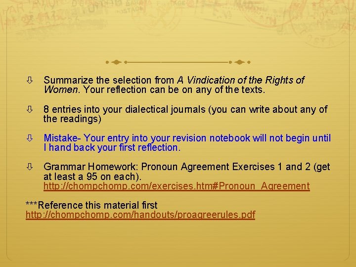  Summarize the selection from A Vindication of the Rights of Women. Your reflection