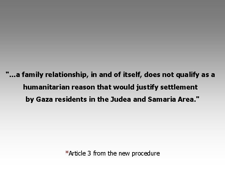 "…a family relationship, in and of itself, does not qualify as a humanitarian reason