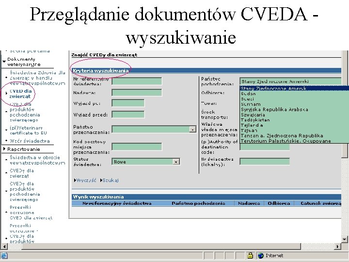 Przeglądanie dokumentów CVEDA wyszukiwanie Przeglądanie dokumentów CVEDA wyszukiwanie