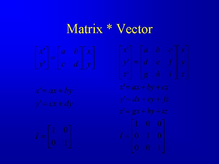 Matrix * Vector 