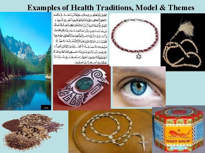 Examples of Health Traditions, Model & Themes 