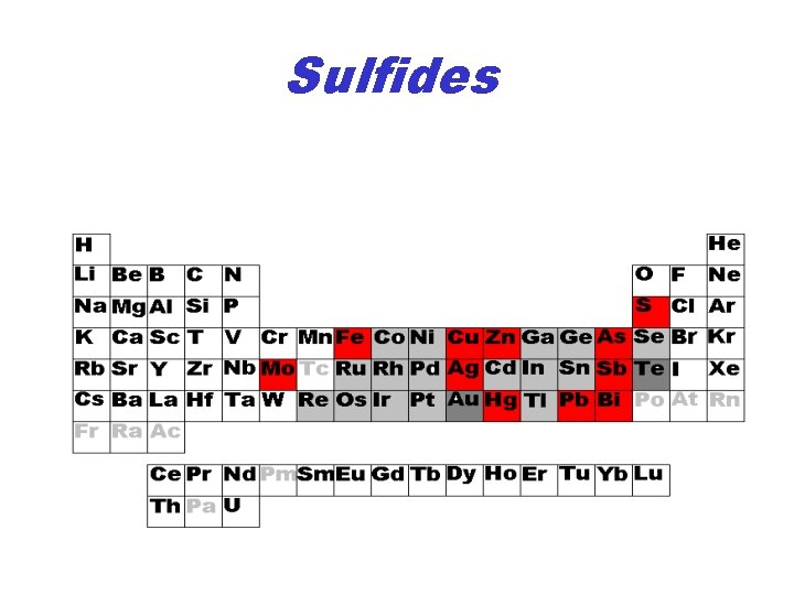 Sulfides 