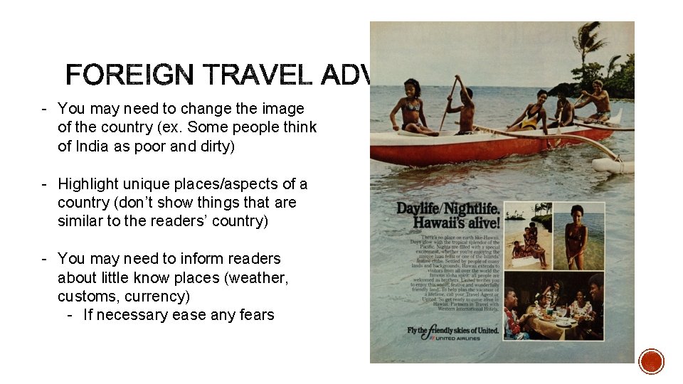 - You may need to change the image of the country (ex. Some people - You may need to change the image of the country (ex. Some people