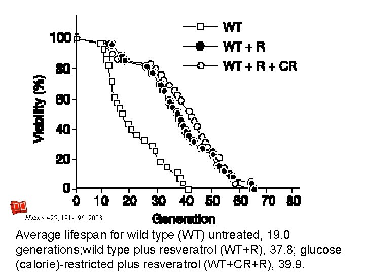 Nature 425, 191 -196; 2003 Average lifespan for wild type (WT) untreated, 19. 0 Nature 425, 191 -196; 2003 Average lifespan for wild type (WT) untreated, 19. 0