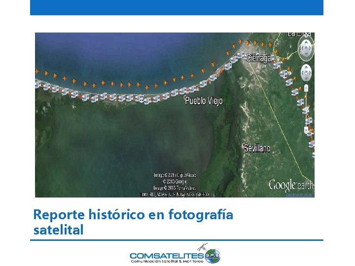 Reporte histórico en fotografía satelital 