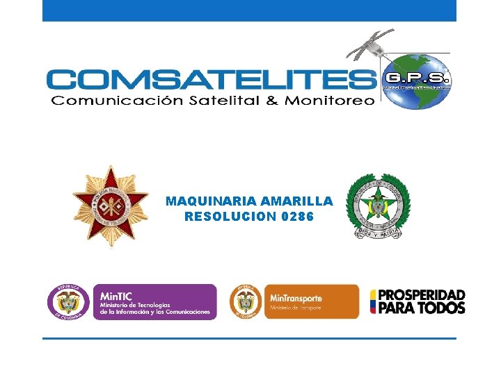 MAQUINARIA AMARILLA RESOLUCION 0286 
