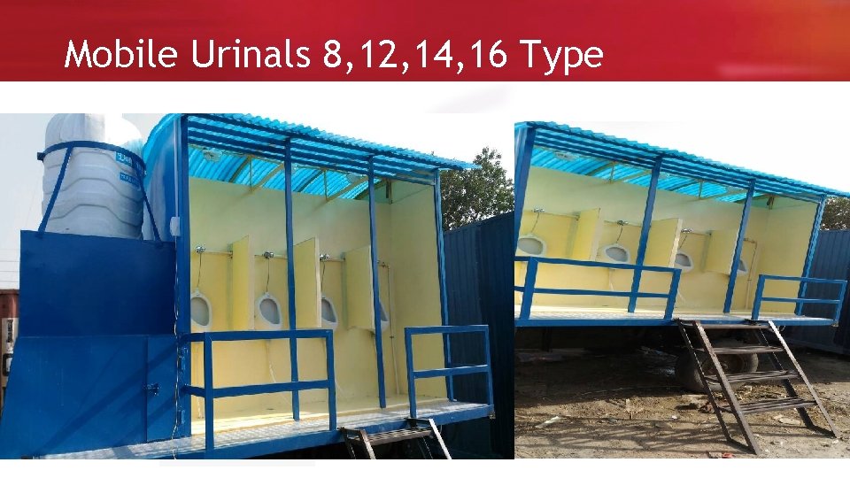 Mobile Urinals 8, 12, 14, 16 Type 