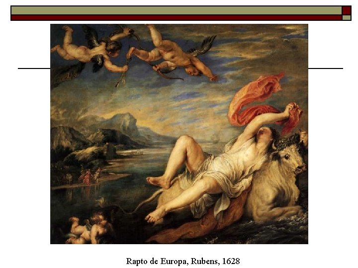 Rapto de Europa, Rubens, 1628 