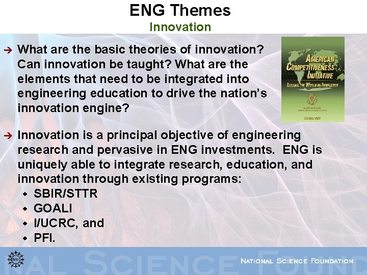 ENG Themes Innovation è What are the basic theories of innovation? Can innovation be