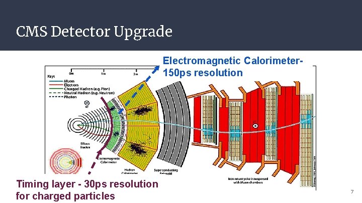 CMS Detector Upgrade Electromagnetic Calorimeter 150 ps resolution Timing layer - 30 ps resolution