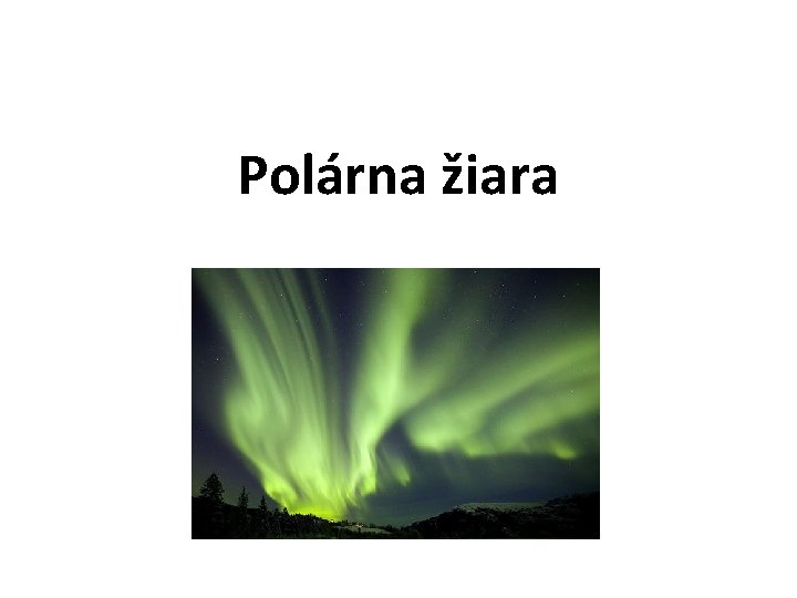 Polárna žiara 