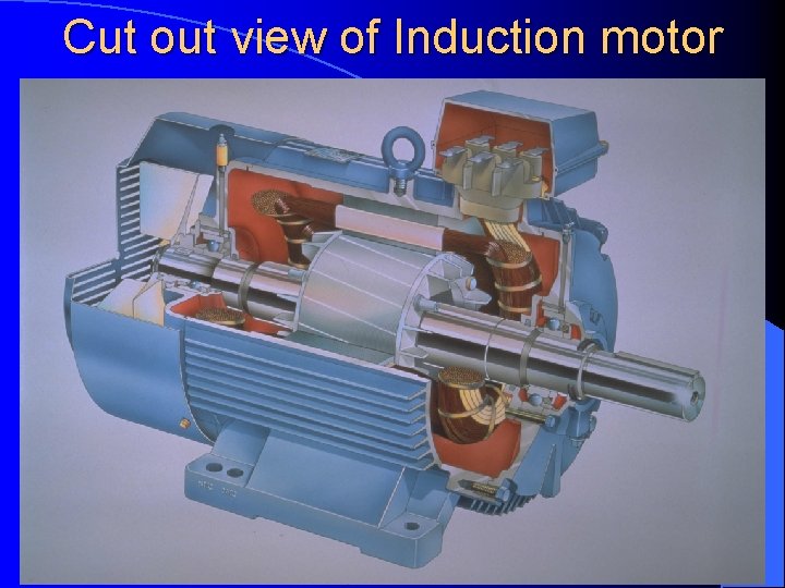 Cut out view of Induction motor 
