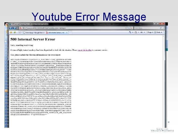 Youtube Error Message 