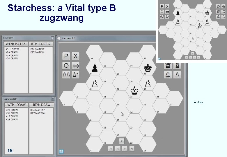 Starchess: a Vital type B zugzwang Video 15 Pos. Crit. , 2011 -11 -11 Starchess: a Vital type B zugzwang Video 15 Pos. Crit. , 2011 -11 -11