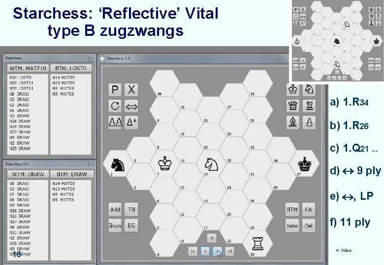 Starchess: ‘Reflective’ Vital type B zugzwangs a) 1. R 34 b) 1. R 26 Starchess: ‘Reflective’ Vital type B zugzwangs a) 1. R 34 b) 1. R 26