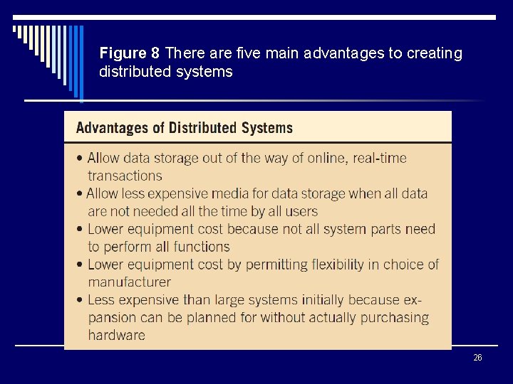 Figure 8 There are five main advantages to creating distributed systems 26 