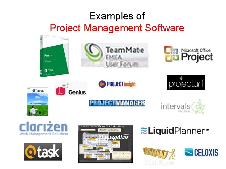 Examples of Project Management Software Manage. Pro 