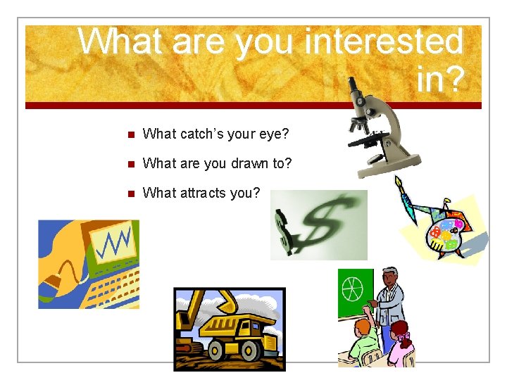 Interests What Are You Interested In N What