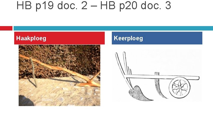 HB p 19 doc. 2 – HB p 20 doc. 3 Haakploeg Keerploeg 
