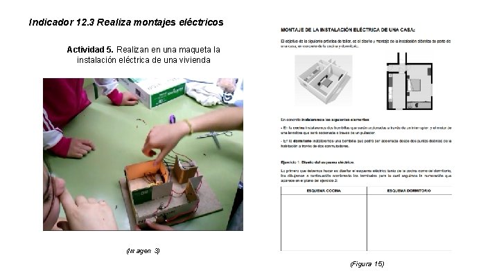 Indicador 12. 3 Realiza montajes eléctricos Actividad 5. Realizan en una maqueta la instalación