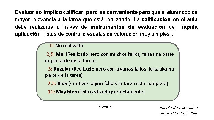 Evaluar no implica calificar, pero es conveniente para que el alumnado de mayor relevancia