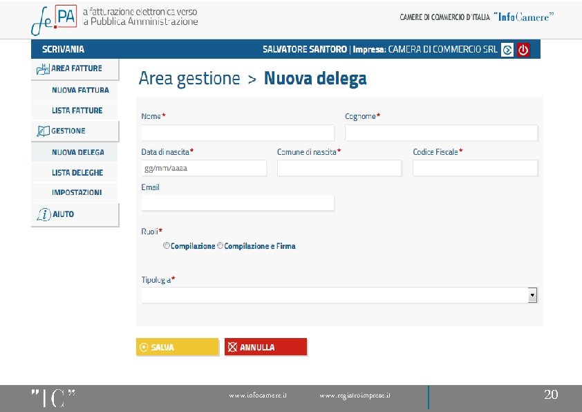 www. infocamere. it www. registroimprese. it 20 