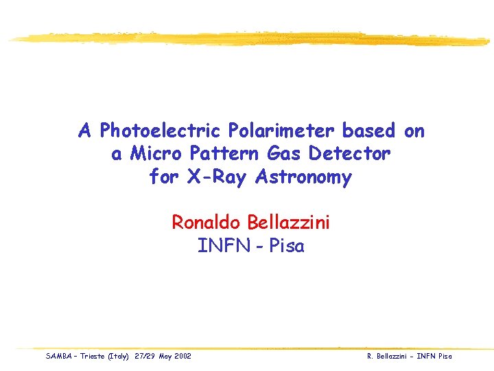 X-Ray Polarimetry with Micro Pattern Gas Detectors A Photoelectric Polarimeter based on a Micro