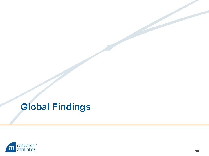 Global Findings 30 