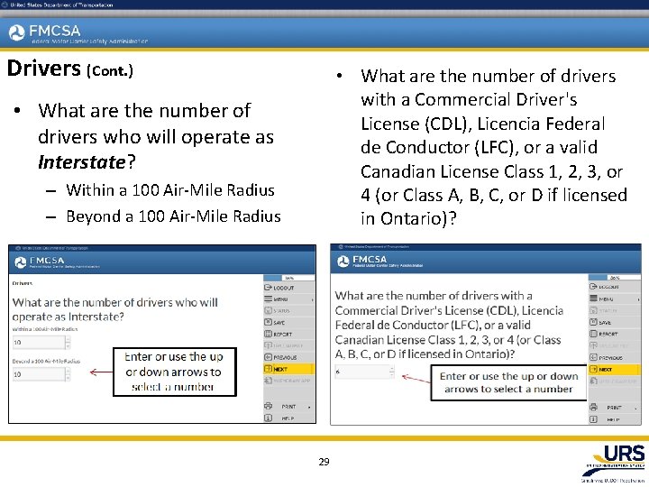Drivers (Cont. ) • What are the number of drivers with a Commercial Driver's