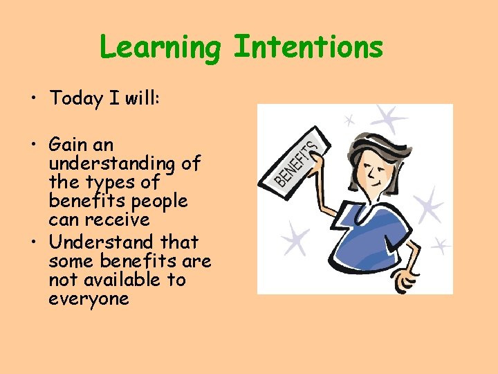 Learning Intentions • Today I will: • Gain an understanding of the types of