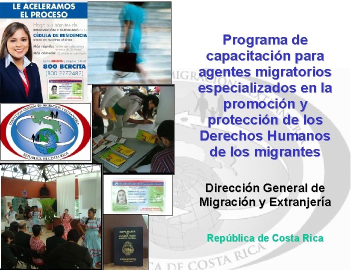 Programa de capacitación para agentes migratorios especializados en la promoción y protección de los