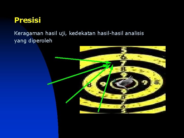 Presisi Keragaman hasil uji, kedekatan hasil-hasil analisis yang diperoleh 