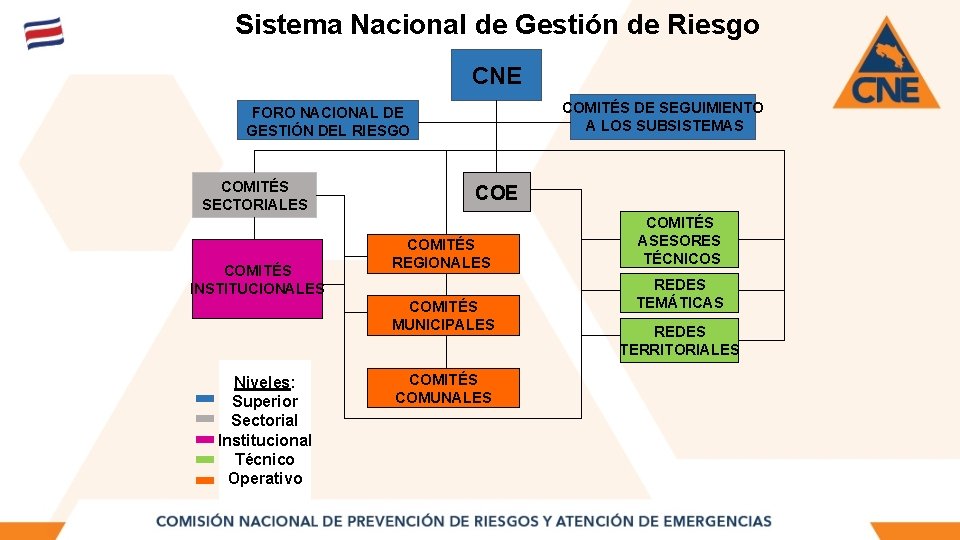 Sistema Nacional de Gestión de Riesgo CNE COMITÉS DE SEGUIMIENTO A LOS SUBSISTEMAS FORO