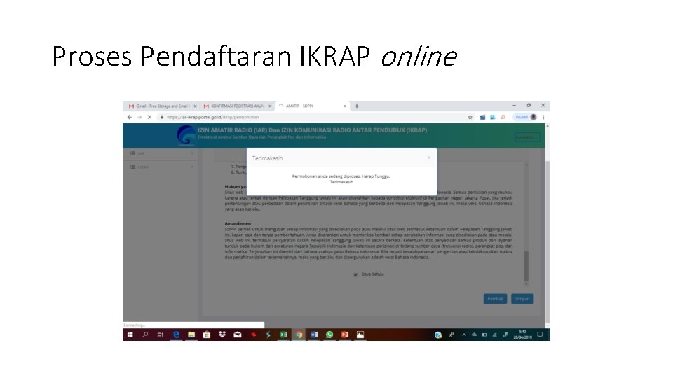 Proses Pendaftaran IKRAP online 