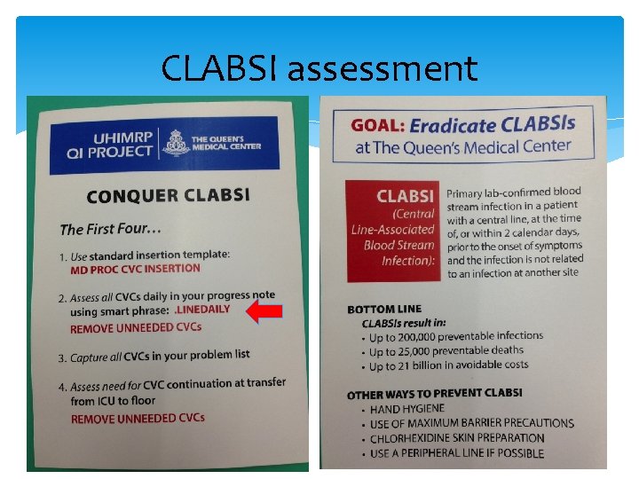CLABSI assessment 