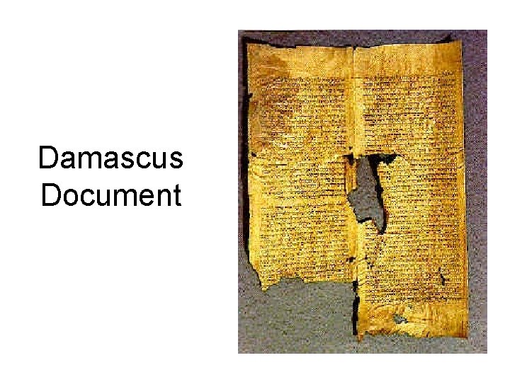 Damascus Document 