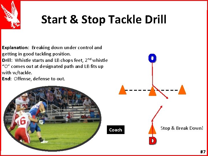 Start & Stop Tackle Drill Explanation: Breaking down under control and getting in good