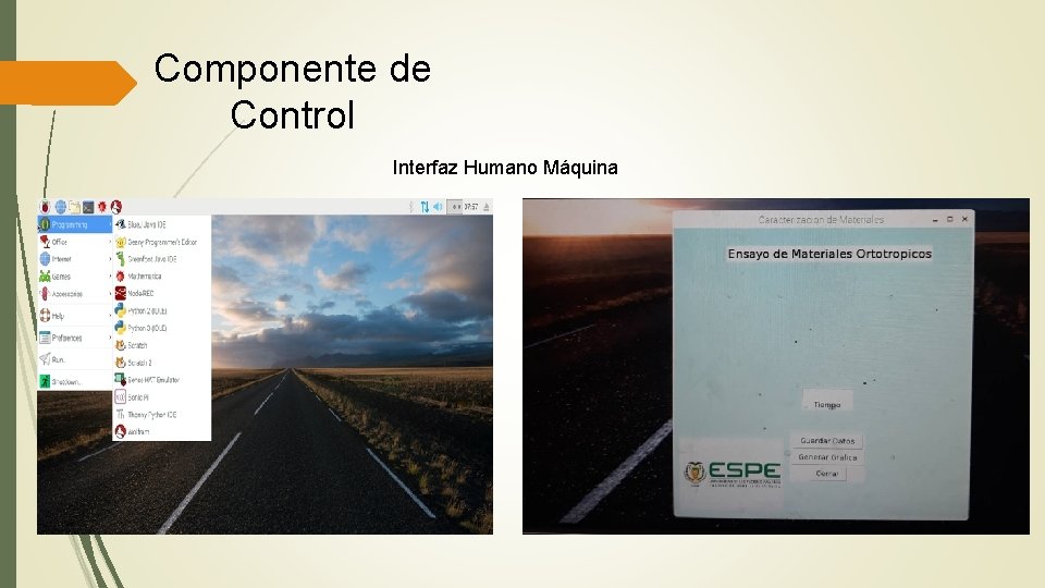 Componente de Control Interfaz Humano Máquina 