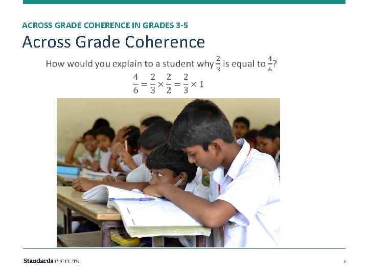 ACROSS GRADE COHERENCE IN GRADES 3 -5 Across Grade Coherence • 9 