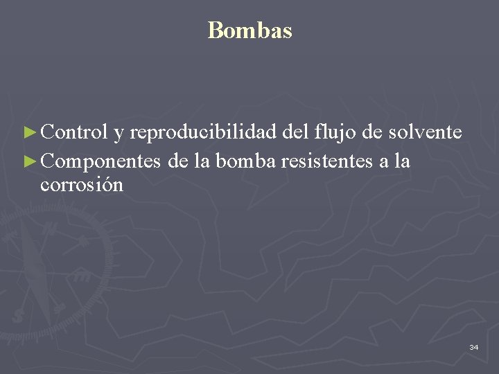 Bombas ► Control y reproducibilidad del flujo de solvente ► Componentes de la bomba