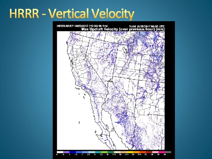 HRRR - Vertical Velocity 