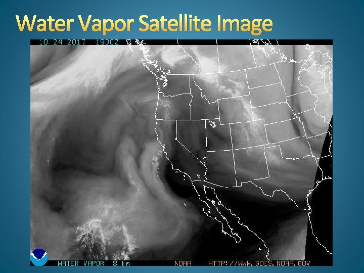Water Vapor Satellite Image 