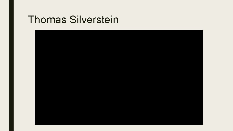 Thomas Silverstein 